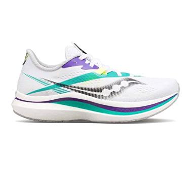 Imagem de Saucony Tênis de corrida feminino Endorphin Pro 2, Branco/Jade, 7