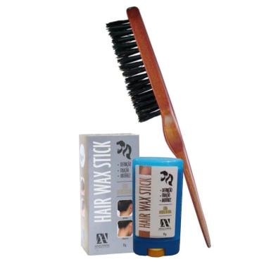 Imagem de Escova Acabamento Penteados+Cera Modeladora 15g Hair Anaconda