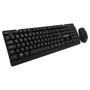 Imagem de Kit teclado e mouse c3tech sem fio abnt2 k-w11bk preto