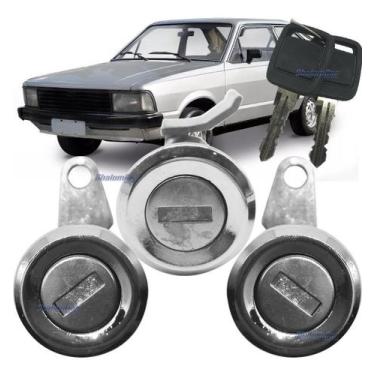 Imagem de Kit Cilindro Miolo Porta Porta Malas Corcel 2 Delrey - SHALOMCAR