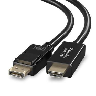 Imagem de Cabo Adaptador Displayport Para Hdmi 4k Dp Hdmi 1m 1 Metro - HDMatters