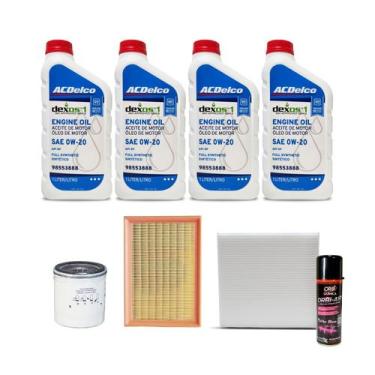 Imagem de Kit Troca De Óleo Gm Tracker 1.4 Turbo Acima De 2018 - Acdelco 0w20 + 
