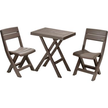 Imagem de Conjunto Mesa Cadeira Plástica Dobrável 2 Lugares Baru Rimax