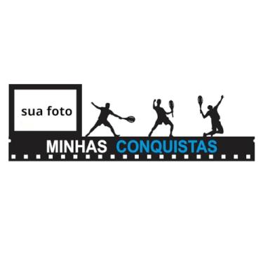 Imagem de Porta Medalhas Beach Tennis Quadro Minhas Conquistas MDF