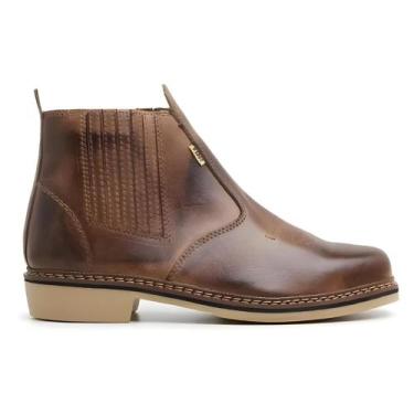 Imagem de Botinas Masculinas Country Latex Confortavel  Bota Texana Rodeio  Trad