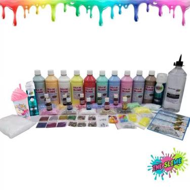 Imagem de Kit Faça Seu Slime Completo Grande Com Neve Instantânea e Copo - Ine S