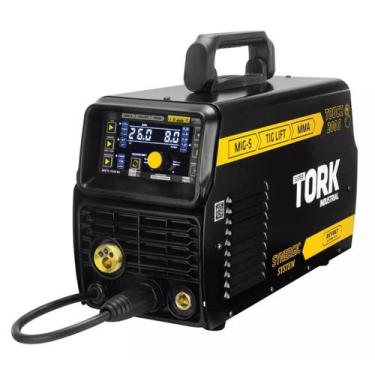 Imagem de Maquina Solda Inversora Mig Mma Tig 200a Bivolt 3 em 1 Tork