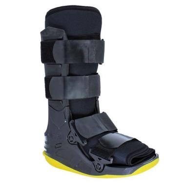 Imagem de Bota Imobilizadora Bilateral Curta Exofoot Kestal, G, Preto/Amarelo
