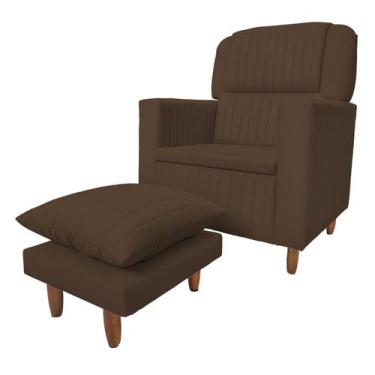 Imagem de Poltrona Decorativa Paris Luxo Amamentação Bellamado, Marrom