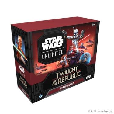 Imagem de Star Wars: Unlimited TCG Twilight of The Republic PRERELEASE Box - Launch Your Clone Wars Adventure! Includes 6 Booster Packs, Ages 12+, 2+ Players, 20 Minute Playtime, Made by Fantasy Flight Games
