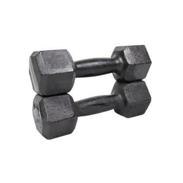 Imagem de Halter Dumbell Sextavado Pintado 2Kg Treino E Musculação - Megagym Equ