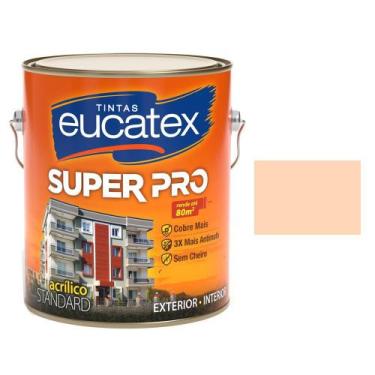 Imagem de Eucatex Semi Brilho Super Pro Acrilico Lavável Pessego 3,6lt