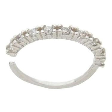 Imagem de Piercing Orelha Ou Nariz Argola Cravejada Prata 925 Nar10 - Mga-Br