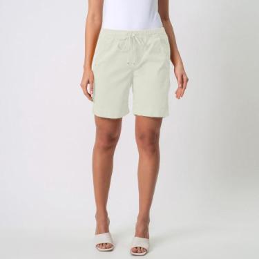 Imagem de Bermuda Jogger Jeans Confort Colors Com Elástico na Cintura - Bloom, B