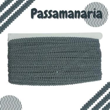 Imagem de Passamanaria  - Fita Galão - Rolo C/ 20 Metros Cinza Escuro - Nº: 307 
