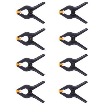 Imagem de Kit 8 pcs grampo multiuso 2 pol. 50mm marceneiro reforçado - OMEGA