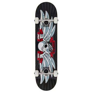 Imagem de Birdhouse Skate completo Tony Hawk Flying Falcon para iniciantes, 19 cm, preto