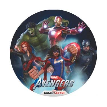 Imagem de Painel Sublimado Tecido Festa Vingadores Decoração 1,55m - Piffer
