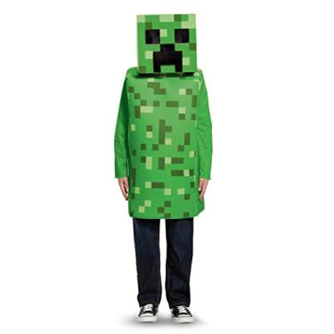 Imagem de Creeper Classic Minecraft Costume, Green, Large (10-12)