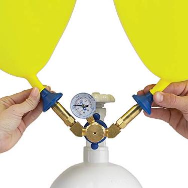 Imagem de Conwin Inflador de balão de velocidade dupla, médio, multicolorido