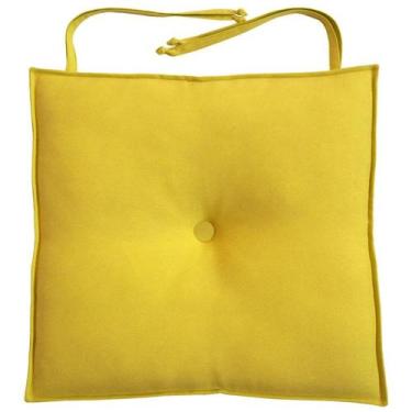 Imagem de Almofada Para Cadeira 40x40cm Moond - FASTLAR, *Amarelo