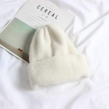 Imagem de Touca De Inverno De Pele De Coelho Real Feminino ELASHOPP