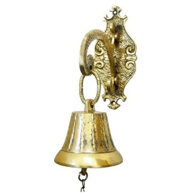 Imagem de Sino Em Bronze Modelo Antigo Decorações Presentes Fazendas Capelas - J