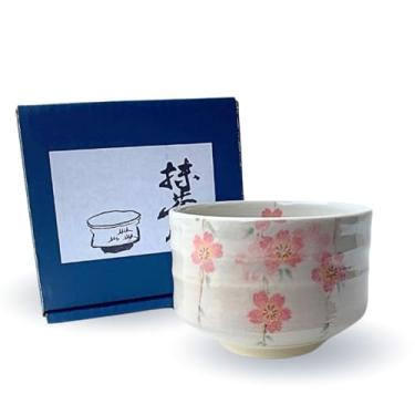 Imagem de Chawan Tigela de Chá Matcha Japonesa Mino Yaki Cerâmica Cereja Japonesa 476 g