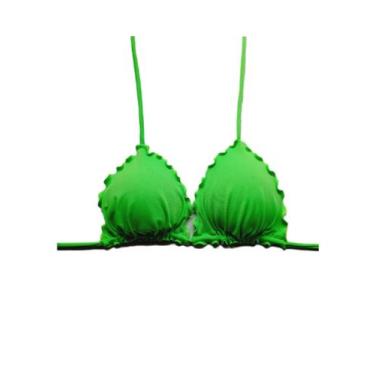 Imagem de Biquíni frufru avulso com bojo liso - DE UMA MARIA PARA OUTRA, Verde n