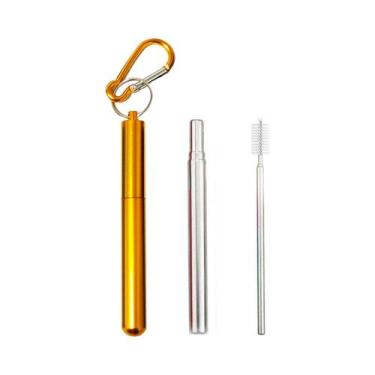 Imagem de Canudo de Inox Reto 6mm - Sustentáveis - CAN.U.DO, Dourado