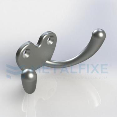 Imagem de Cabide duplo chapolin metalfixe, Cromado