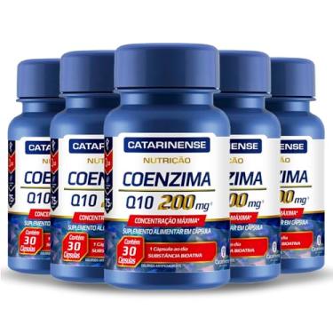 Imagem de Kit 5 Coenzima Q10 200mg Catarinense 30 cápsulas