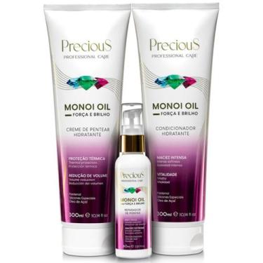 Imagem de Kit Creme de Pentear e Condicionador e Reparador de Pontas Monoi Oil P