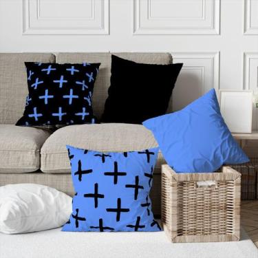 Imagem de Kit 4 Capas De Almofadas Decorativa Bleu - Core Decore