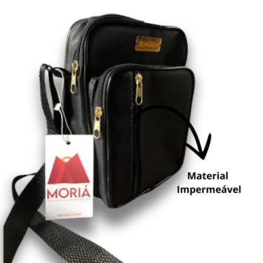 Imagem de Shoulder Bag Reforçada Pequena Bolsa Tiracolo Lateral Resistente - Mor