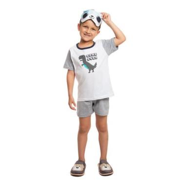 Imagem de Pijama Dino Game Over - VD Kids, Branco, 04
