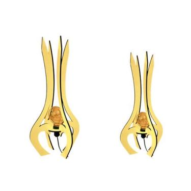 Imagem de Luminária de Chão MDF PALACE - CORALISA, MDF CRU, Kit com 2 - 85x45cm 