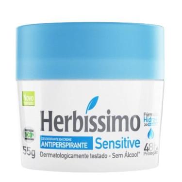 Imagem de Desodorante Creme Sensitive Herbíssimo 55G - Dana - Dana Cosméticos