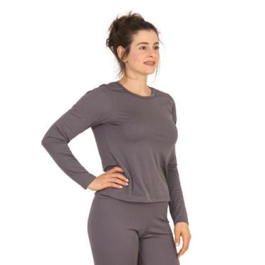 Imagem de Blusa Térmica Feminina Segunda Pele Peluciada Inverno Frio P-M-G-GG La