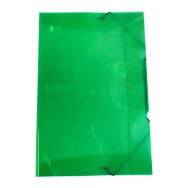 Imagem de Pasta Aba Elástico Organizadora Oficio Soft Polibras, Verde