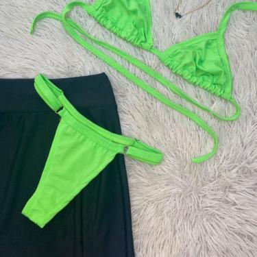 Imagem de Conjunto de Biquíni Fita com Saia Reguladora Gringas Praia - Gringas M