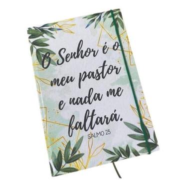 Imagem de Caderno Sketchbook Grande - Capa Religião Salmo 23 - 21x14cm - Serv Co