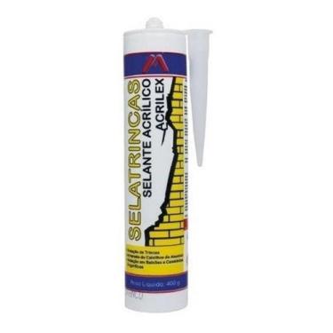 Imagem de 53153 - Selatrincas Selante Acrílico Branco - TUBO 400g - MASTIFLEX