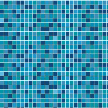 Imagem de Papel de Parede Autocolante Pastilhas Quadriculadas Vários Tons De Azu