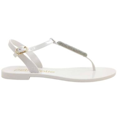 Imagem de Sandália Dedo Feminina Rasteira Casual Dia a Dia Passeio Ultra Conforto J-Lastic Petite Jolie Pj6593