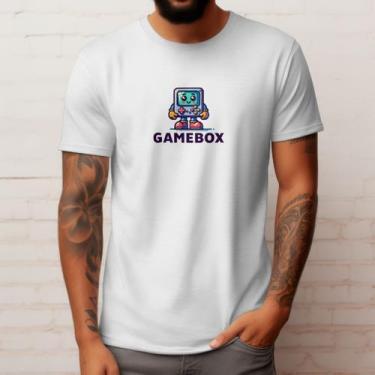Imagem de Camiseta Masculina Casual Gamebox Polo Blu em Algodão Leve do P ao G1,