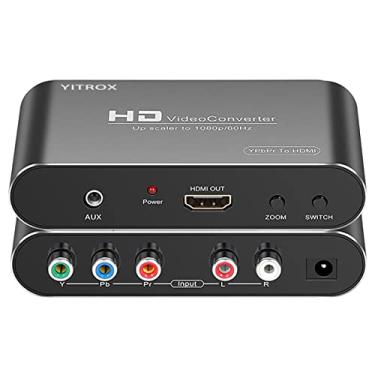 Imagem de Conversor de Componente para HDMI, Conversor YPbPr para HDMI, Suporte para 1080P para Wii, PS2, PS3, Xbox 360, Blu ray Player, DVD e mais