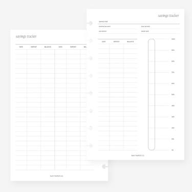 Imagem de Agenda de 8 discos com inserção de agenda de meia letra para Levenger Circa Junior, Arc by Staples, TUL Junior 14 x 21,6 cm