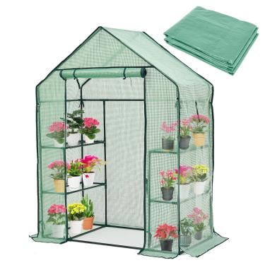 Imagem de Purlyu Capa de Substituição para Estufa Walk-In com Porta de Zíper Enrolável-28X56X76" Capa de Estufa Pe para Plantas de Jardinagem Ao Ar Livre Proteção Contra Geada Fria(Moldura Não Incluída)(Plgh001