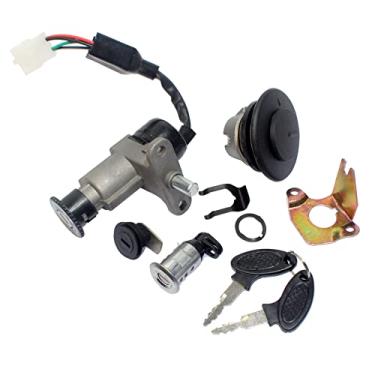 Imagem de Minho B09 B08 Conjunto de trava de chave de interruptor de ignição para GY6 50cc scooter chinês Moped Motorcycle Jonway Jmstar Wangye Sunny Geely Kaitong
